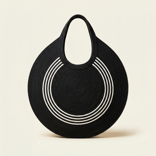 Bella spacious artisan cotton cord tote bag by Leila lifestyle view