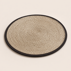 Natural jute round table mat for table styling by Leila Lanka