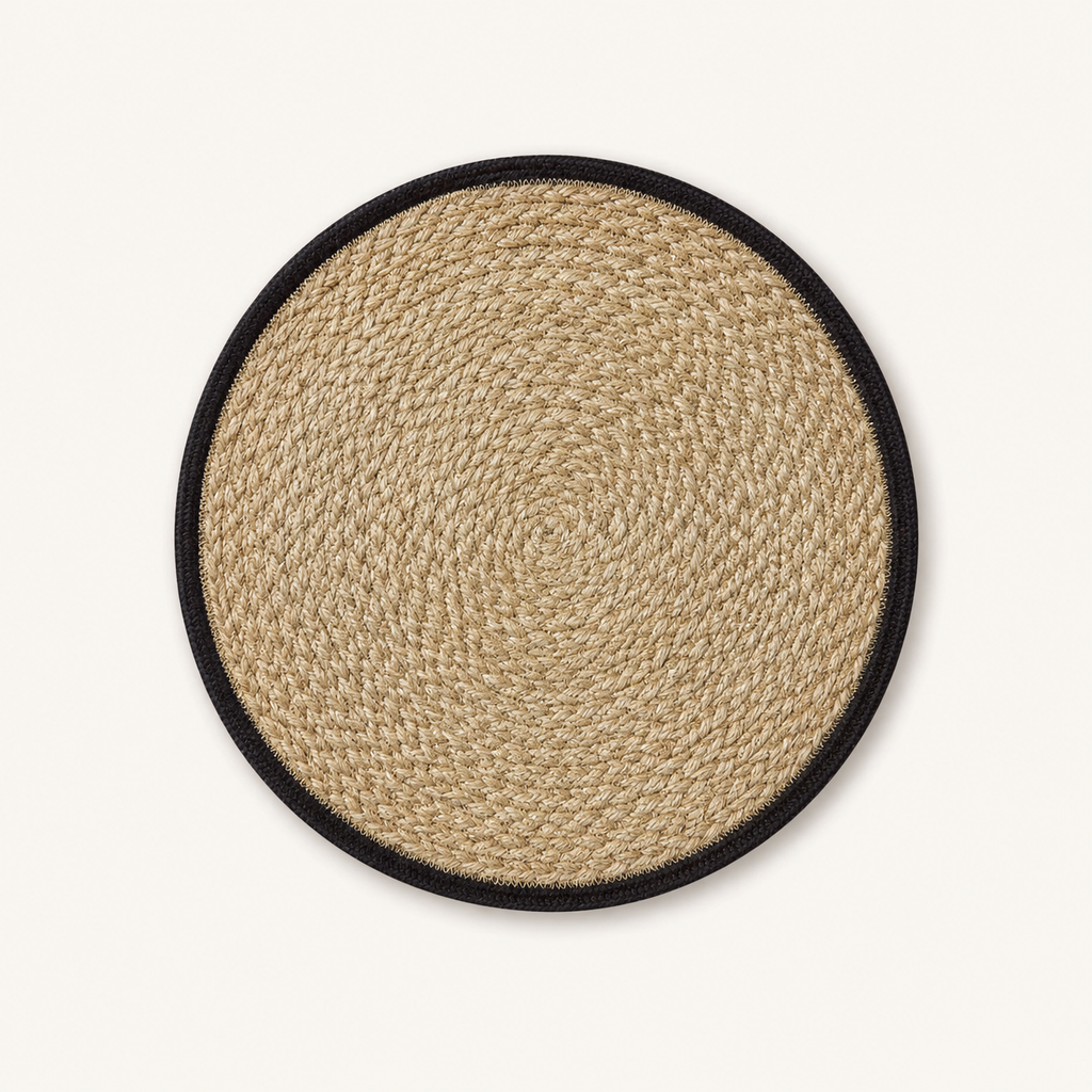 The Braided Jute Border Coaster