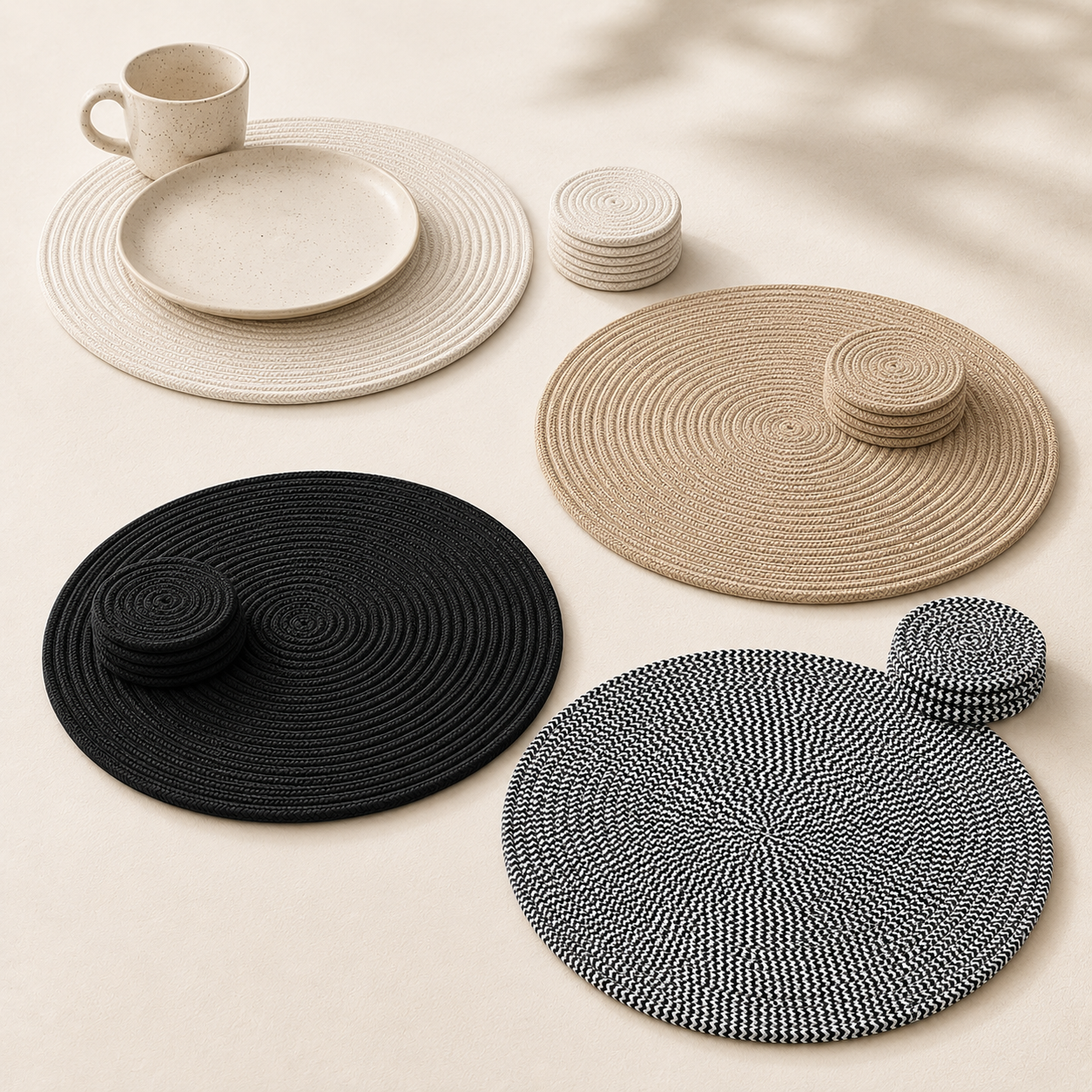 The Complete Cotton Cord Table Setting