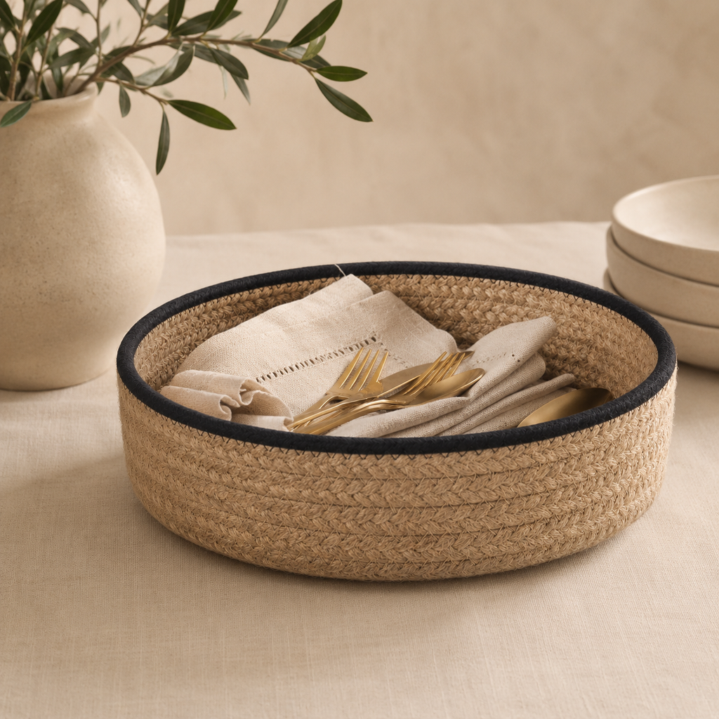 The Braided Jute Basket