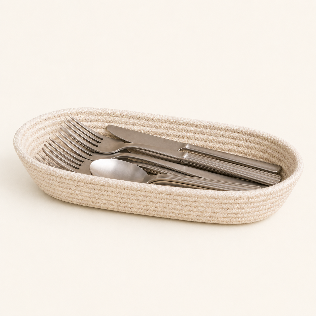 The Cotton Cord Cutlery Holder