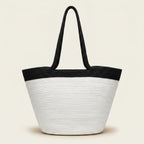 Dahlia artisan cotton cord everyday tote bag by Leila lifestyle view
