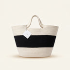 Elle contemporary artisan cotton cord tote bag by Leila lifestyle view