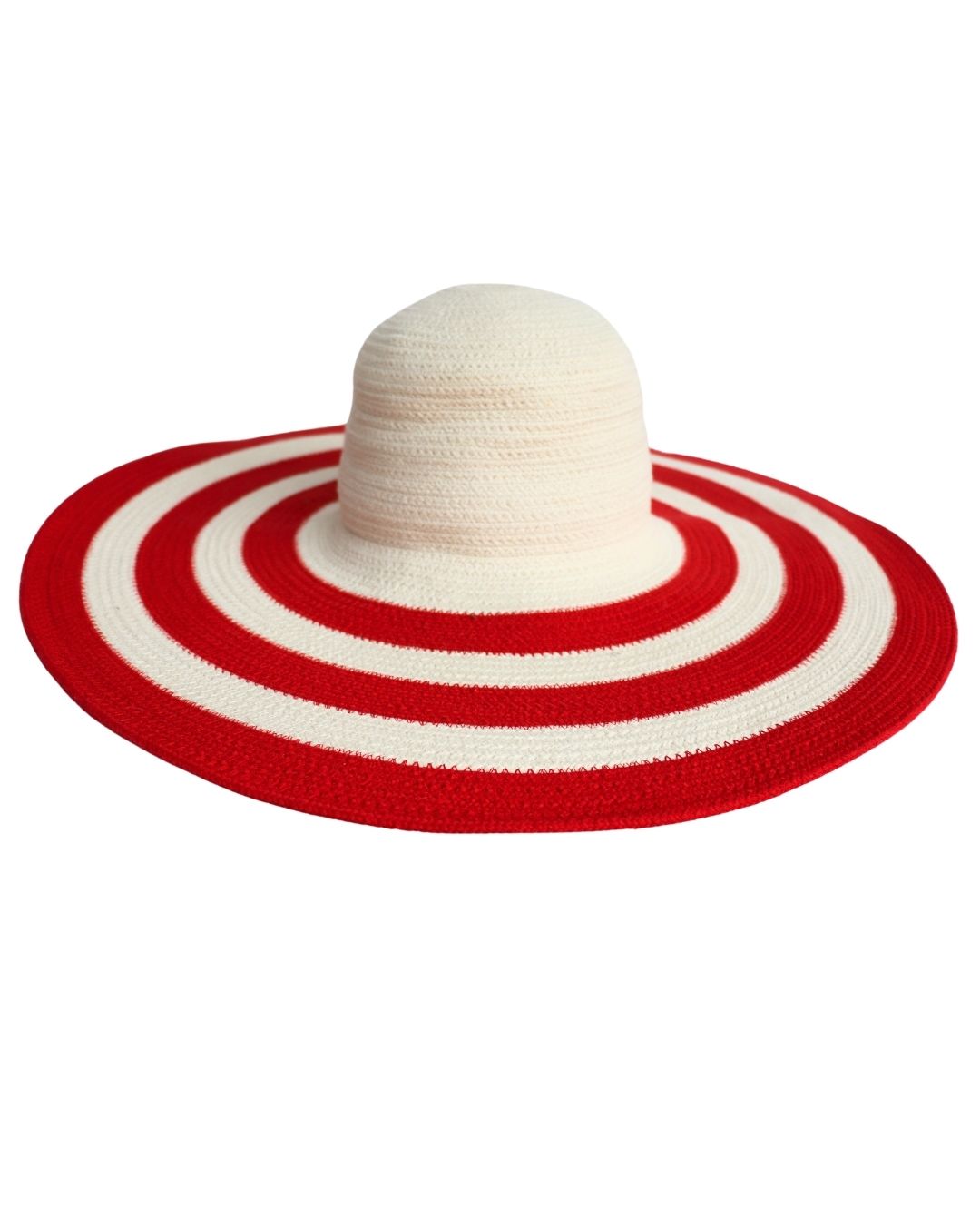 Red and Off-white sun hat