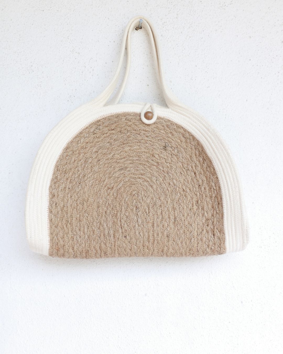 Lydia Jute with Cord Clutch bag