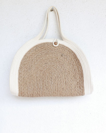 Lydia Jute with Cord Clutch bag